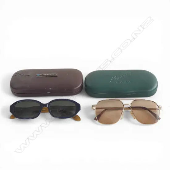 2 PRS RETRO SUNGLASSES, LANVIN & BRENNER