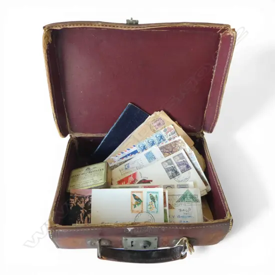 CASE OF OLD NZ & WORLD STAMPS some FDC's including Trans-Antarctic Crossing etc