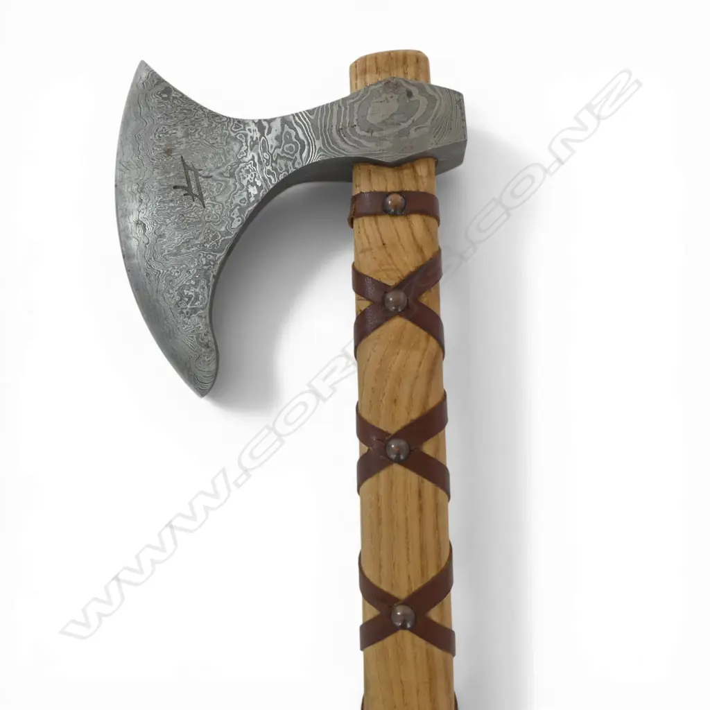 NORDIC AXE, DAMASCUS STEELE BLADE, L.600mm Image 1++