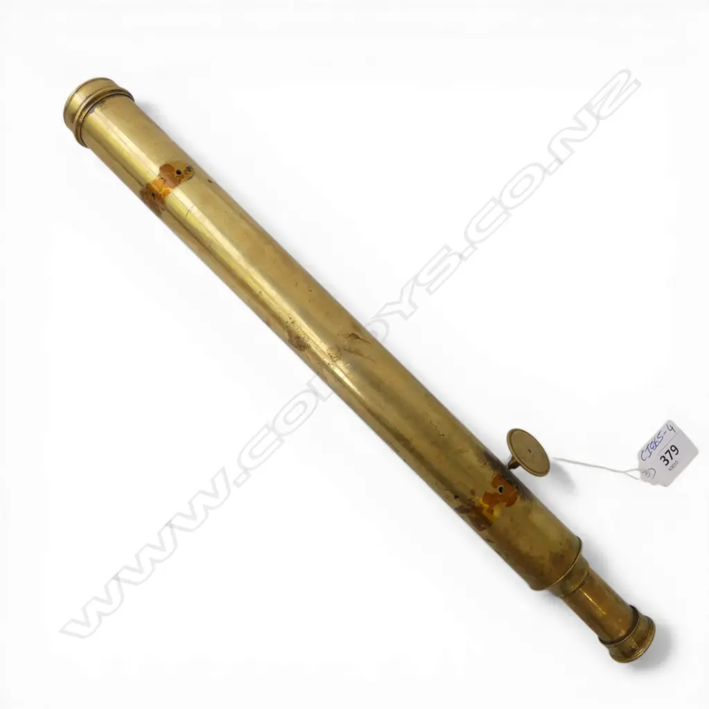BRASS TELESCOPE single draw L.348/378mm Image 1++