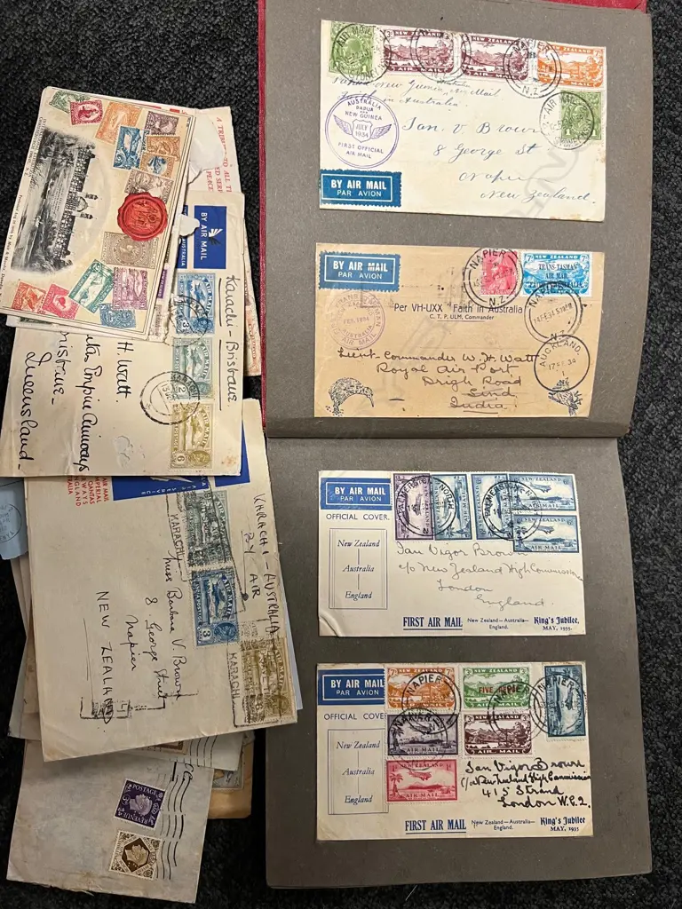 OLD ALBUM OF SPECIAL FIRST DAY COVERS: AIRMAIL ETC Image 1++