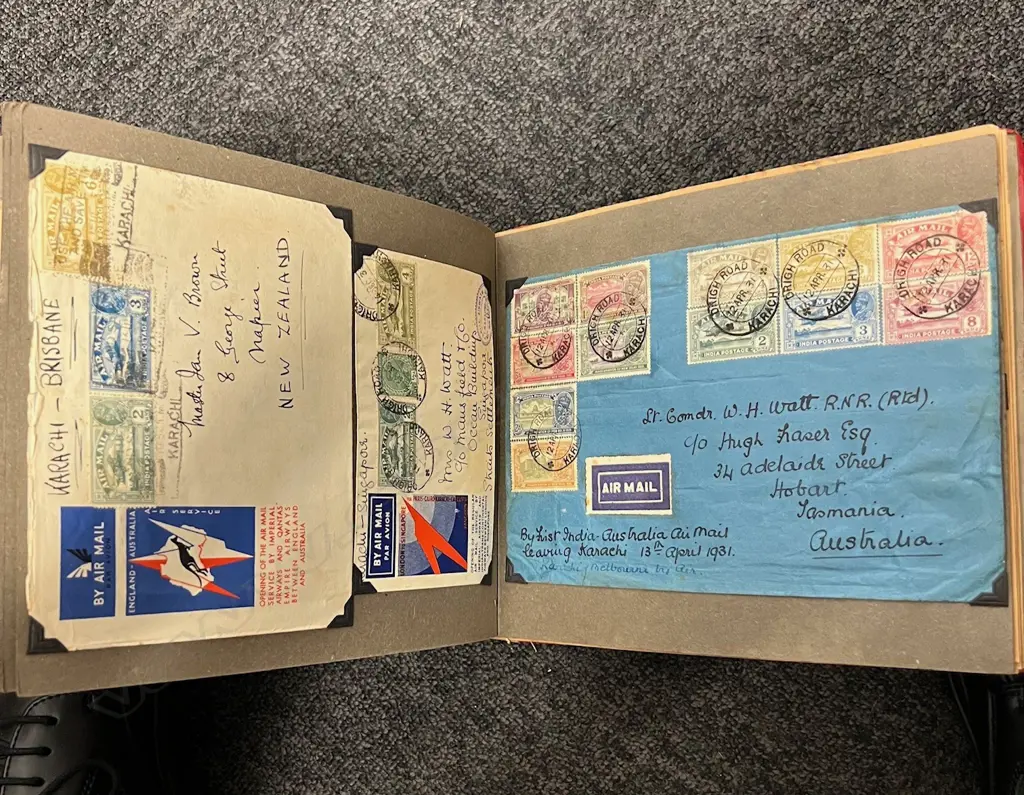 OLD ALBUM OF SPECIAL FIRST DAY COVERS: AIRMAIL ETC Image 1++