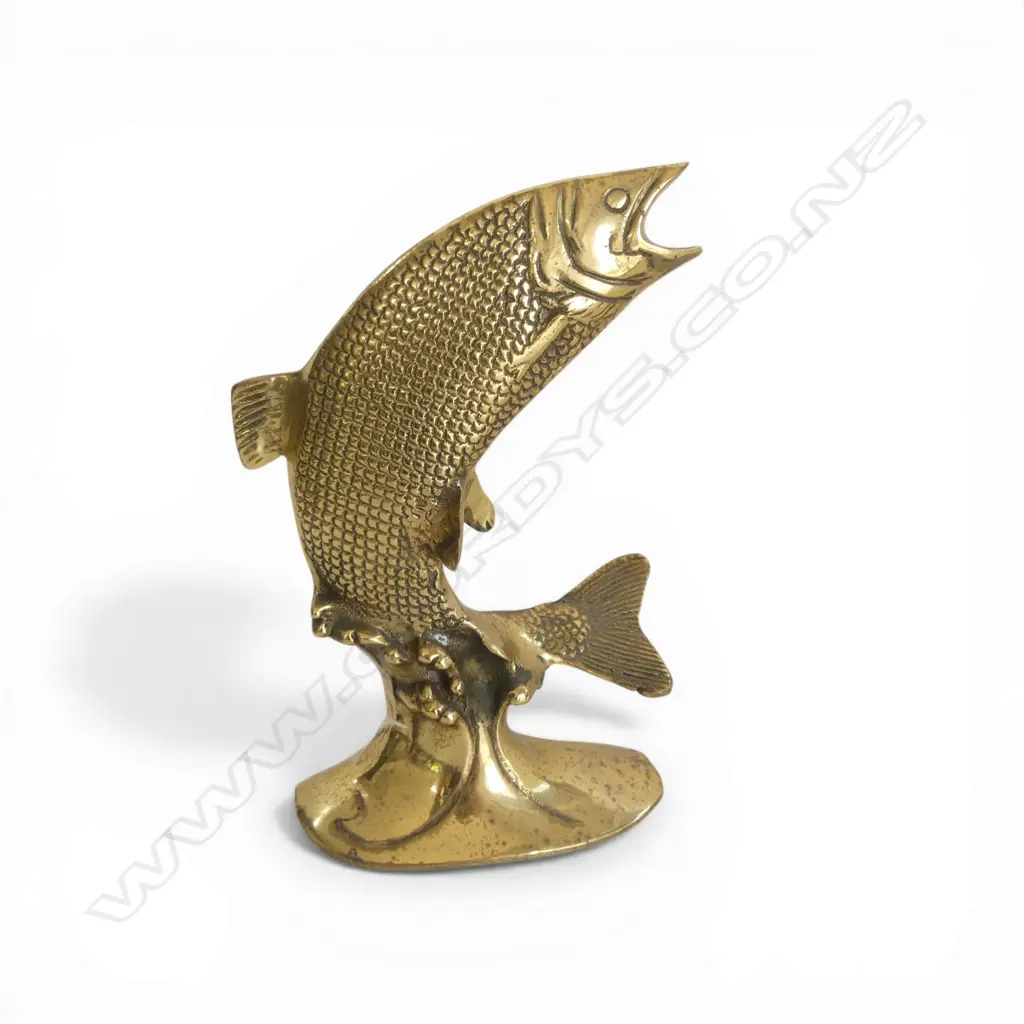 BRASS TROUT ORNAMENT/TROPHY H.210mm Image 1++