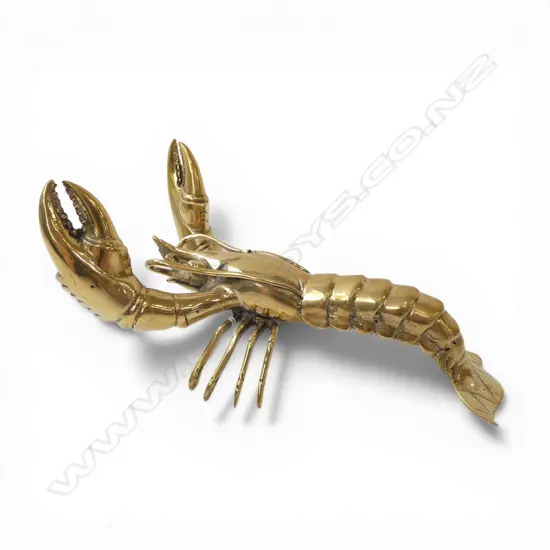 BRASS LOBSTER ORNAMENT L.240mm