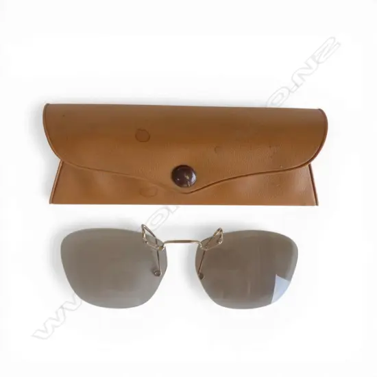PR RAY BAN? CLIP ON SUNGLASSES in ray ban case