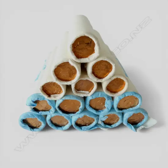 ANZ CLOTH BAG + ASST. COIN ROLLS