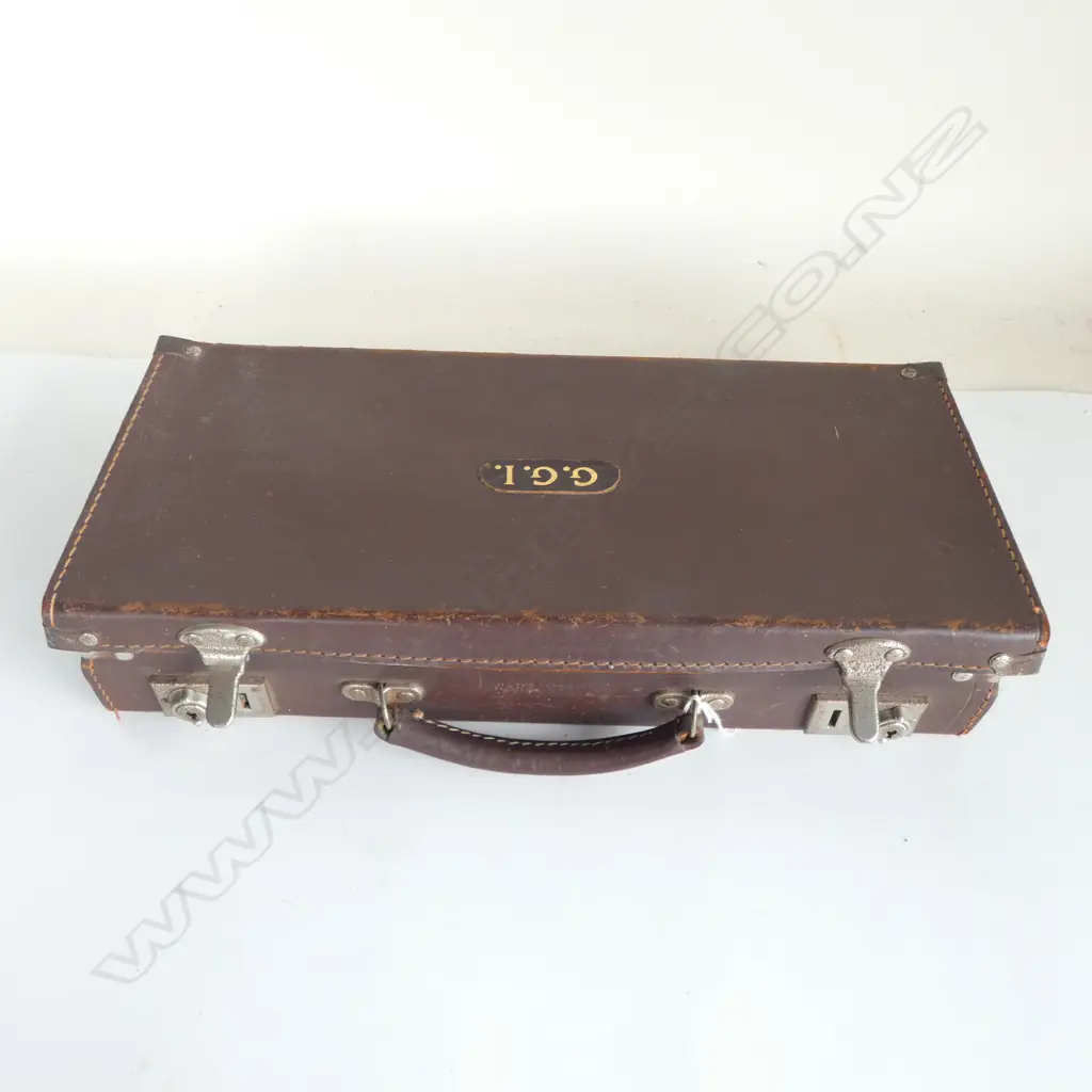 BRIEFCASE OF ASST. MASONIC WARE Image 1++