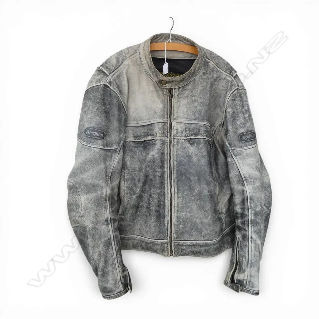 SCORPION LEATHER JACKET SIZE 50 3XL Image 1++