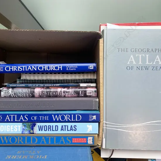 *THE FOLLOWING 25 LOTS ARE PART OF THE BROWNSON BOOK COLLECTION*  ATLASES, 11 VOLS...