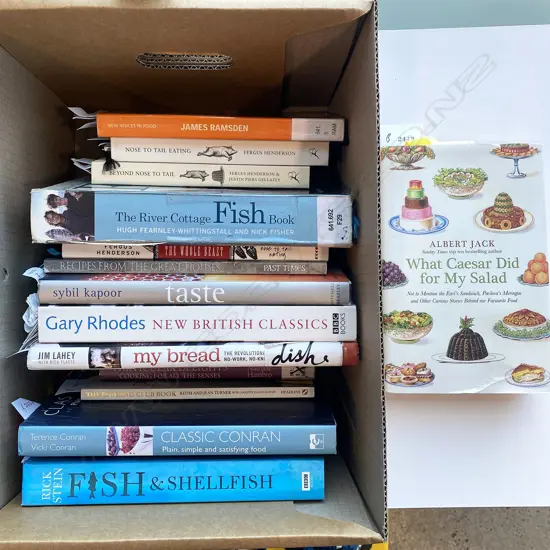 MODERN BRITISH COOKERY, 16 VOLS, INCLUDING FERGUS HENDERSON, RICK STEIN, ETC