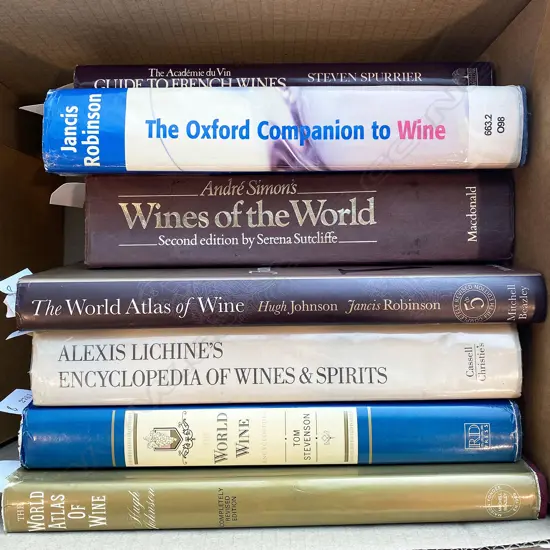 WINE REFERENCE BOOKS, 7 VOLS...
