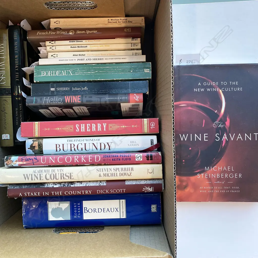 18 VOLS. FRENCH AND GENERAL WINE BOOKS, 18 VOLS... Image 1++