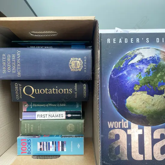 DICTIONARIES AND REFERENCE BOOKS, 9 VOLS: OXFORD DICTIONARY OF QUOTATIONS, SHORTER OXFORD ENGLISH DICTIONARY (1956)