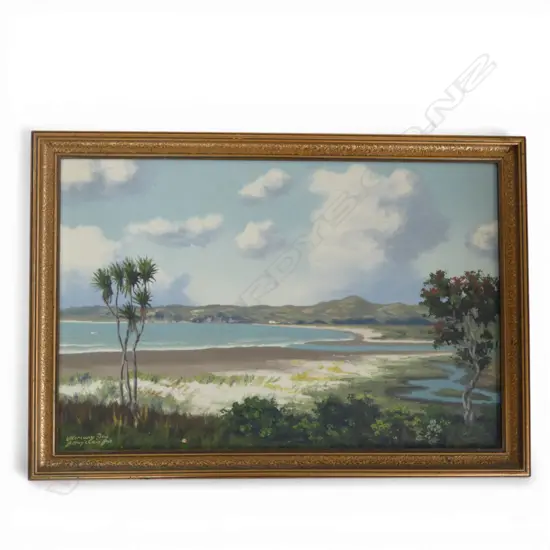 J. R. MAYCLAIR JNR., MERCURY BAY, OIL ON BOARD, 290x445mm