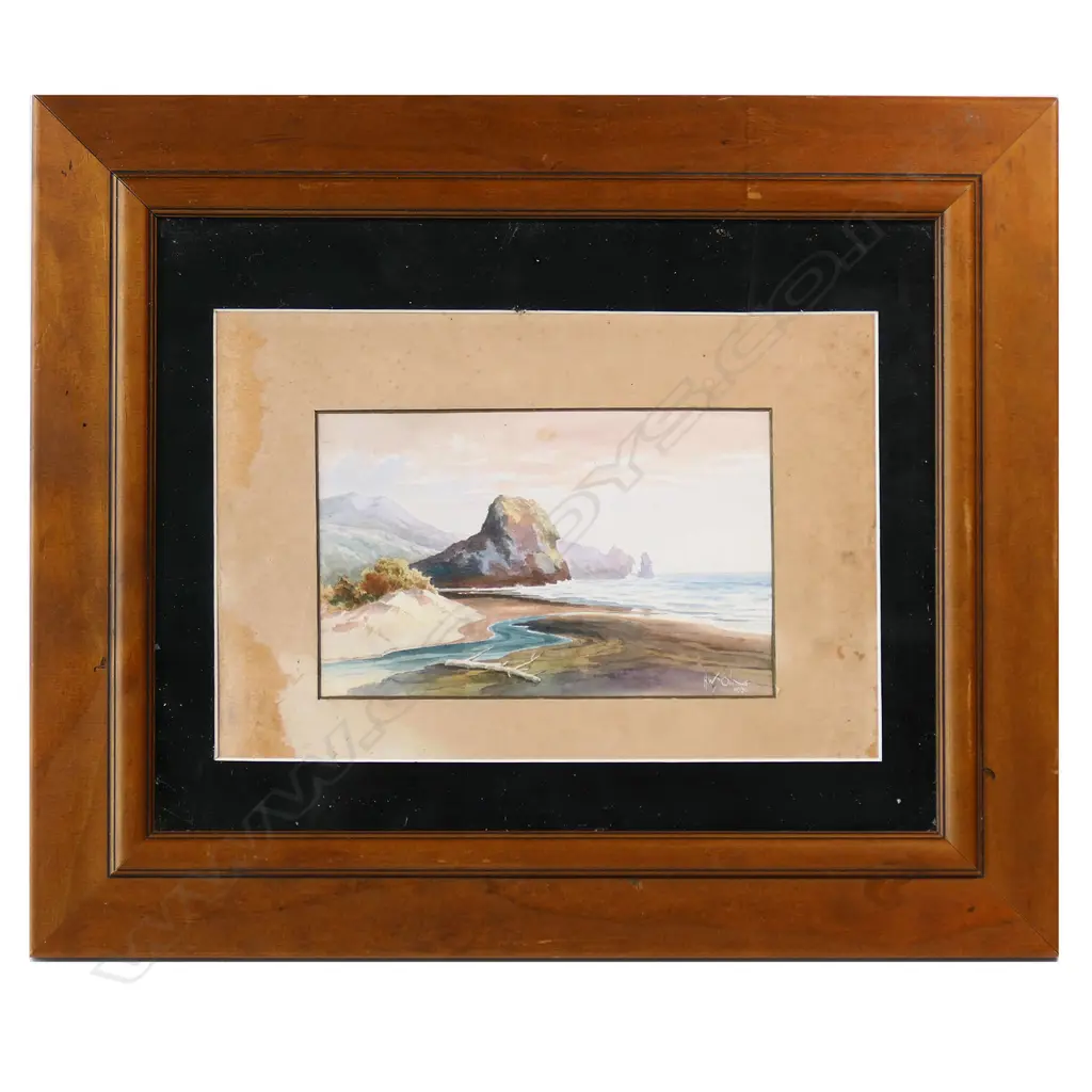 HAROLD WILLIAM YOUNG, LION ROCK 1896, WATERCOLOUR, 125 X 195MM Image 1++