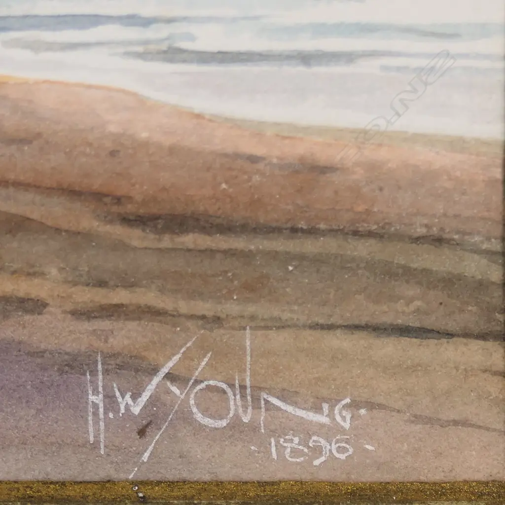 HAROLD WILLIAM YOUNG, LION ROCK 1896, WATERCOLOUR, 125 X 195MM Image 1++