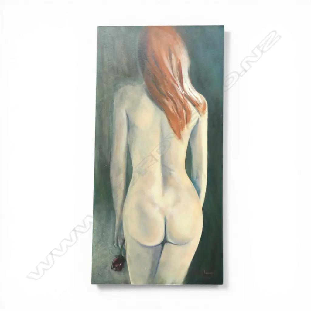 ANGELA MAXWELL, THINK TO REFLECT, OIL ON CANVAS, 760x380mm Image 1++