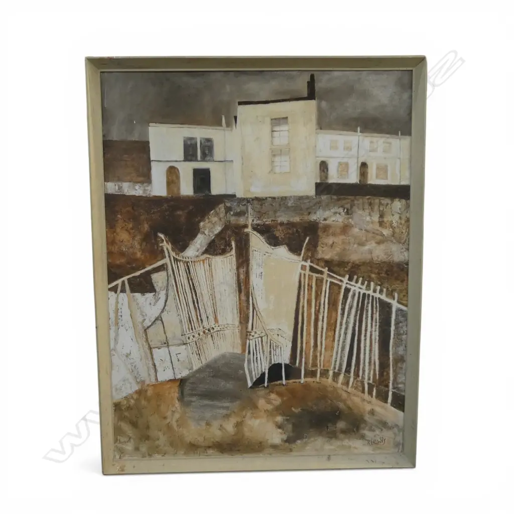 KATIE LEWIS 'CANAL BRIDGE' ACYRLIC ON BOARD 900x700mm Image 1++