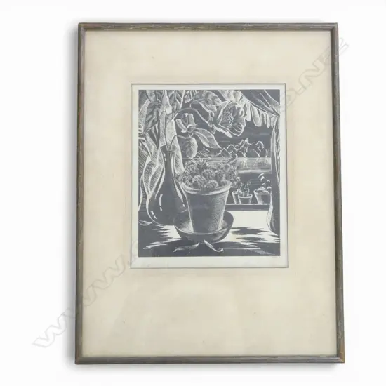 MAX WALKER, 'MOONLIGHT', WOOD ENGRAVING, 222 X 185mm