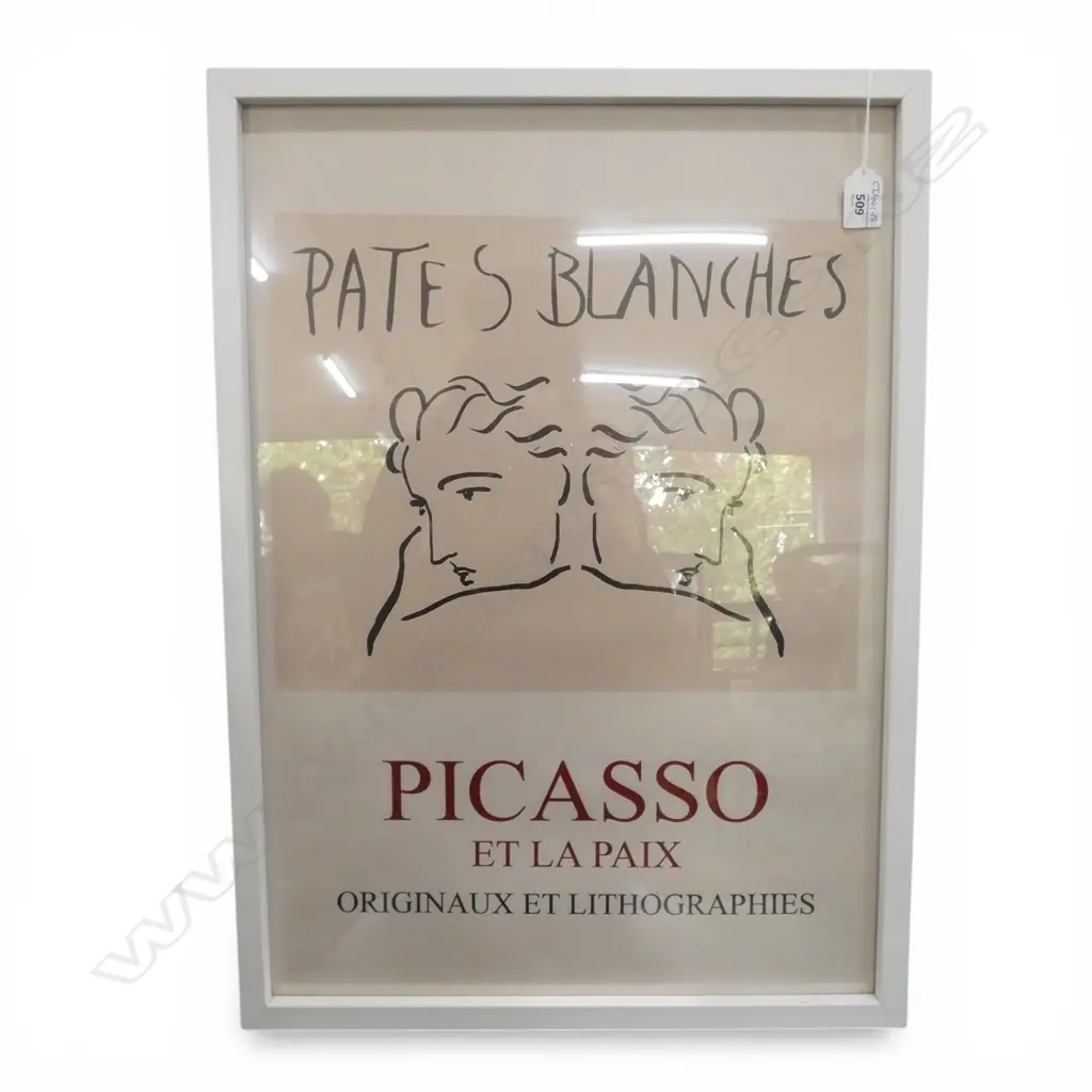 FRAMED PICASSO POSTER PRINT 580x405mm Image 1++