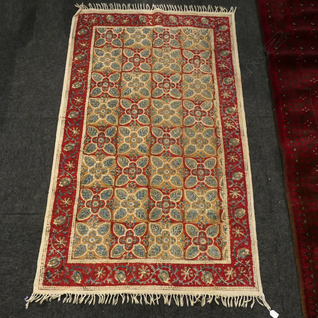 FLAT WEAVE PRINTED COTTON RUG 1550x950mm Image 1++