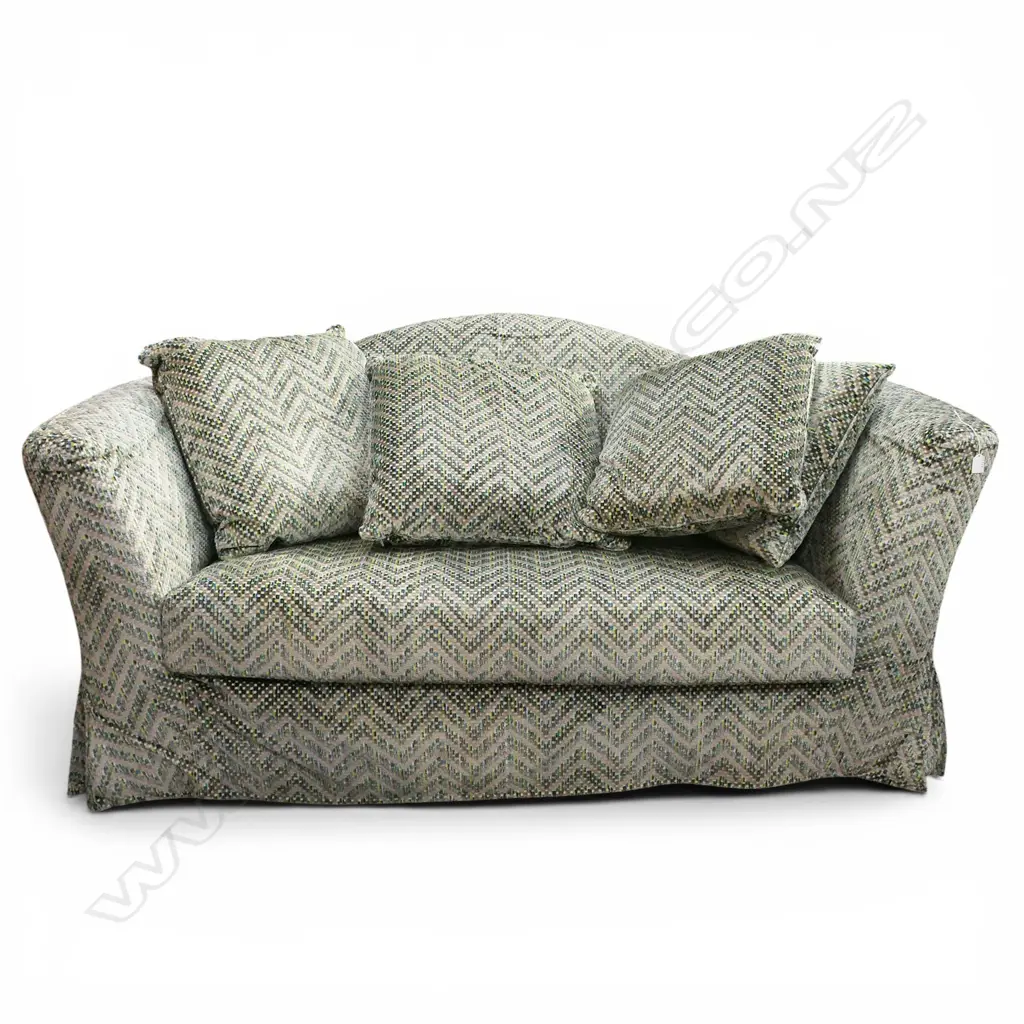 ITALIAN TOSCONOVA DESIGNER SOFA BED + additional striped cushions W.1850mm Image 1++