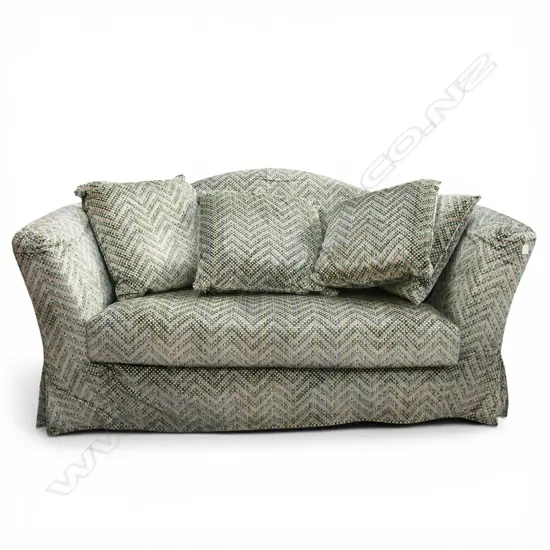 ITALIAN TOSCONOVA DESIGNER SOFA BED + additional striped cushions W.1850mm