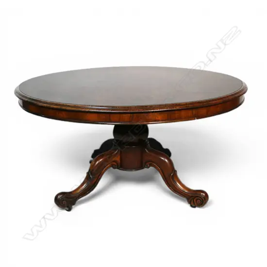 VICTORIAN ROSEWOOD PEDESTAL TABLE Dia.1300mm