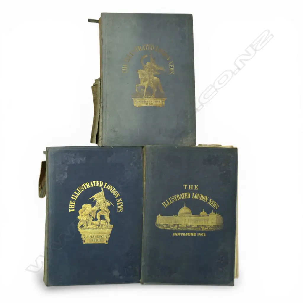 THE ILLUSTRATED LONDON NEWS; JANUARY - JUNE 1860, JAN - JUNE 1862, JULY - DEC 1861  Image 1++