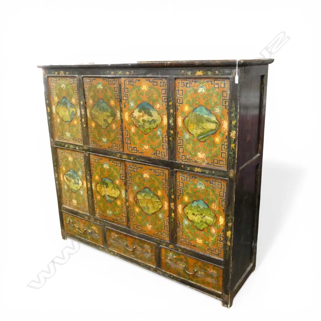 20thC TIBETAN CABINET 1435x455x1300mm Image 1++
