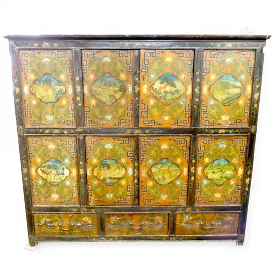 20thC TIBETAN CABINET 1435x455x1300mm