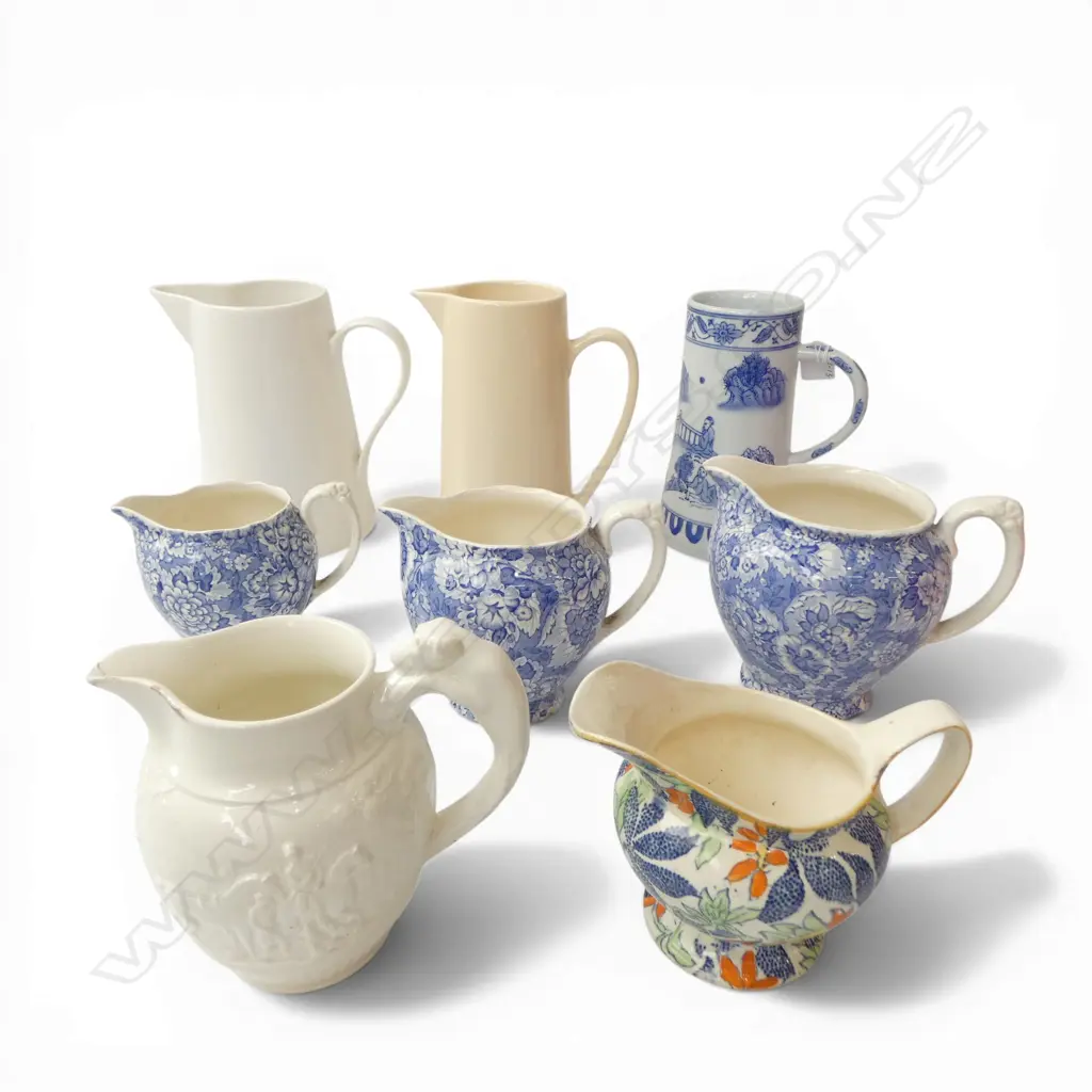 7 ASST. CHINA JUGS + ORIENTAL MUG H.190mm Image 1++