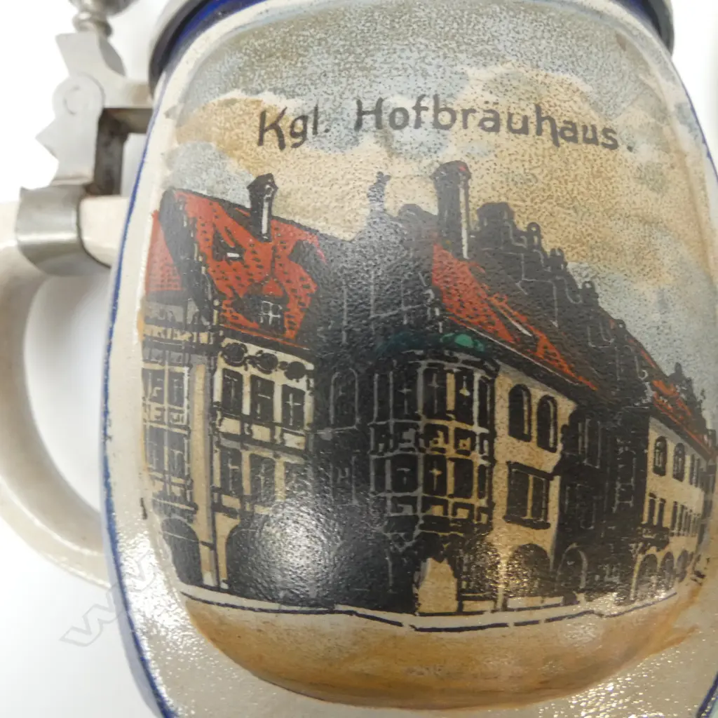 4 PCS; 2 PCS GERMAN STONEWARE, KOOKABURRA PLATE & ROYAL SWAN BOWL Image 1++