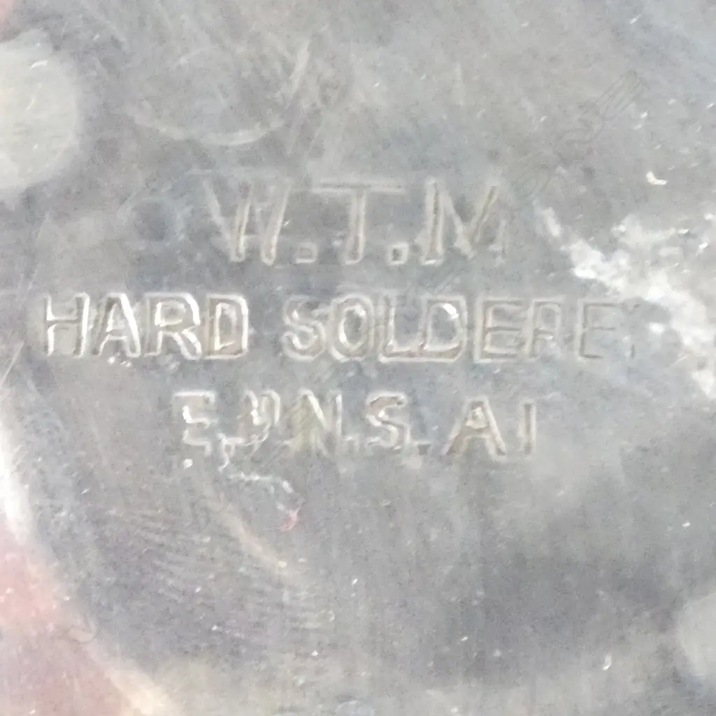 PLATED TEA SET - TEAPOT, M/S stamped 1950 & 2 OTHERS Image 1++