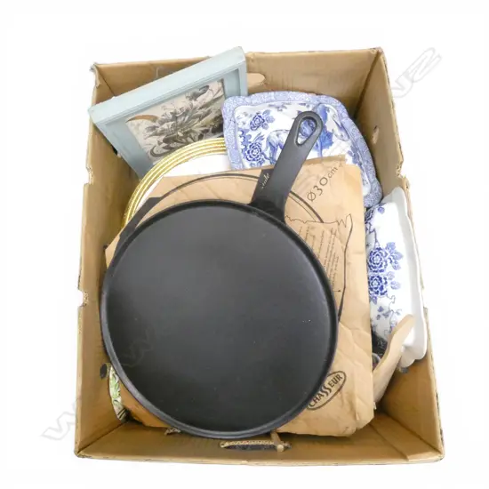 ASST. COLLECTIBLE CHINA etc INCLUDING CREPE PAN