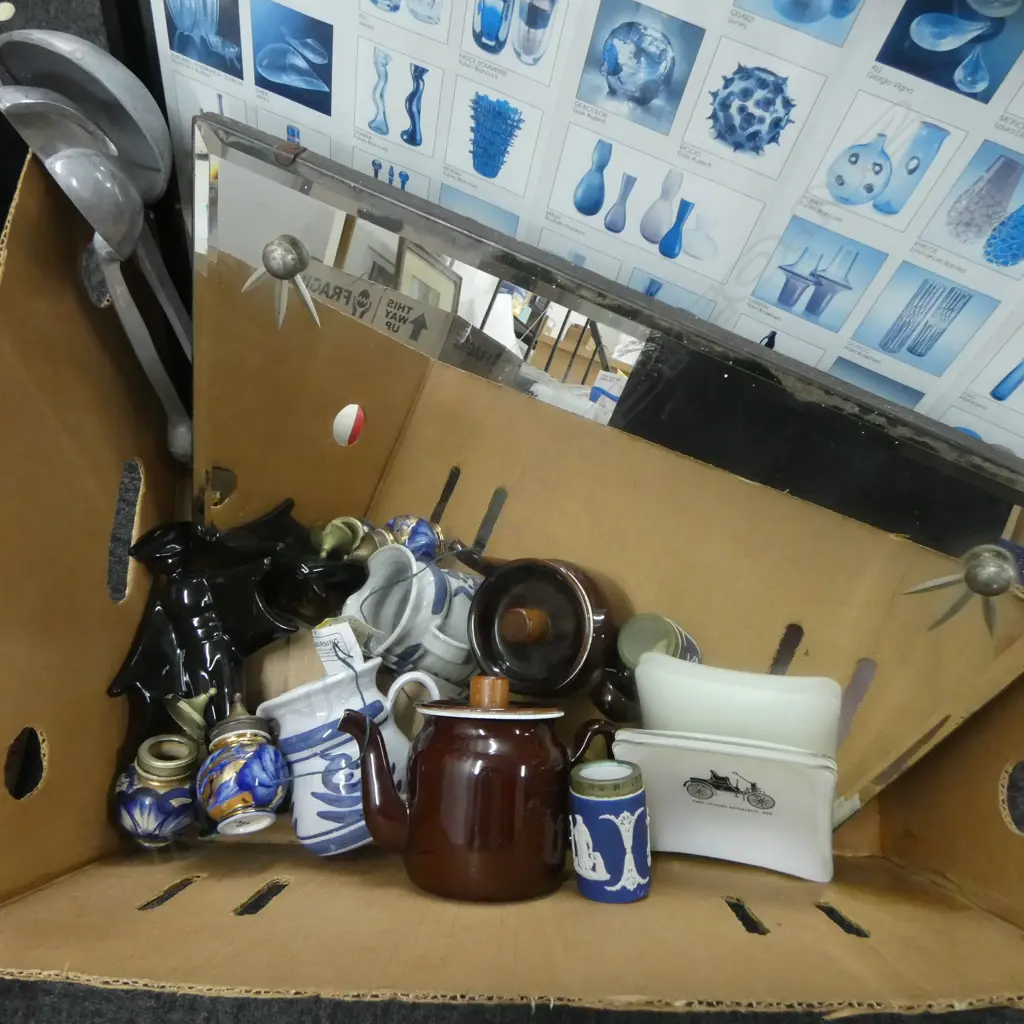 ASST. COLLECTABLES; FRAMED POSTER, MIRROR, CHINA etc Image 1++