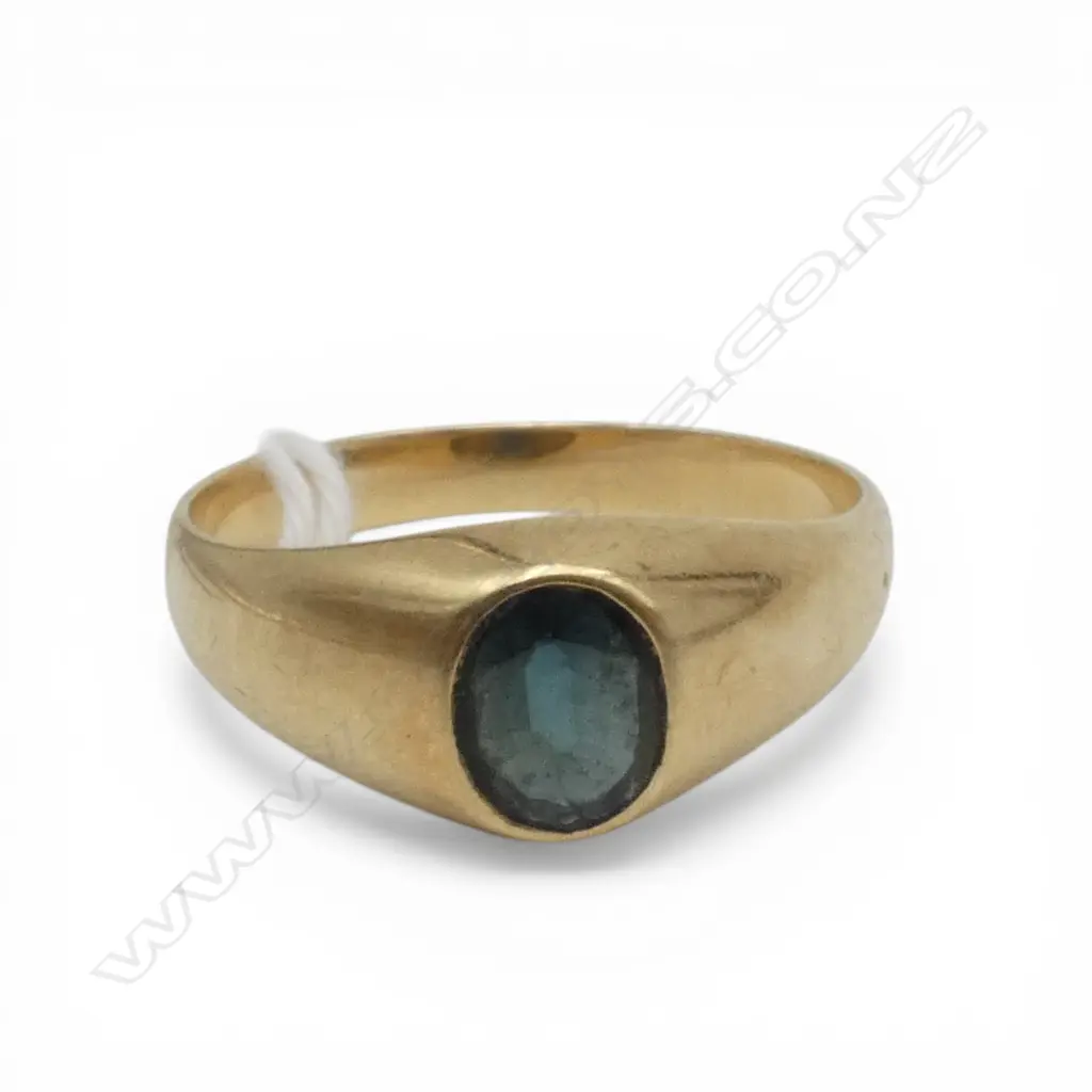 14ct GOLD & SAPPHIRE RING 3.9gms SIZE S Image 1++