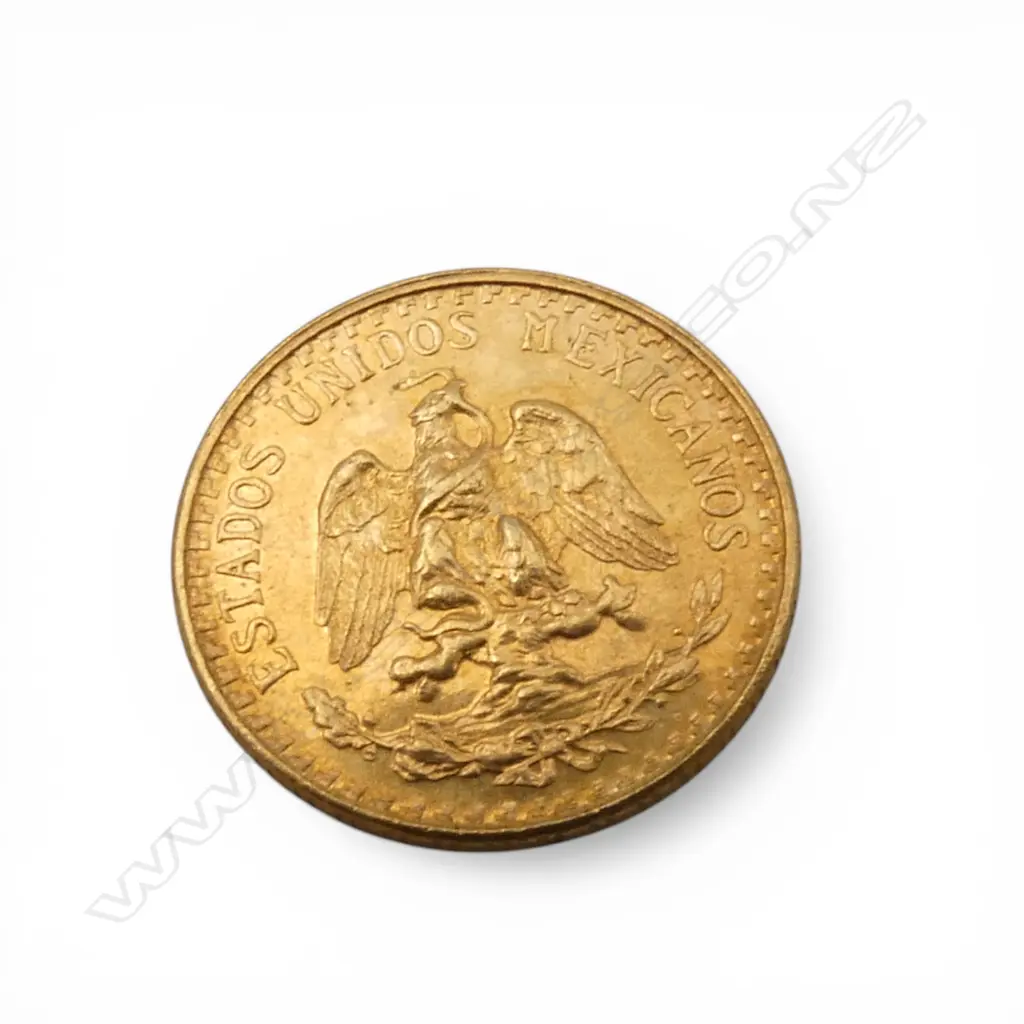 1945 Dos Pesos small 22ct GOLD COIN 1.7 Image 1++