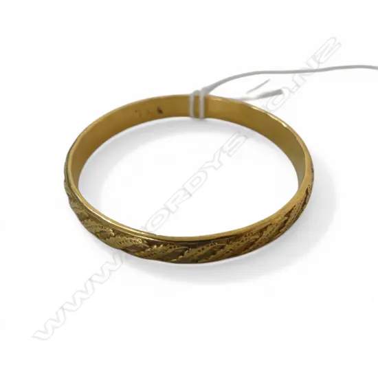 9CT BABIES BANGLE 45mm dia, 12.0gms