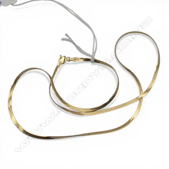 14ct GOLD FLAT HERRINGBONE CHAIN 3.74gms