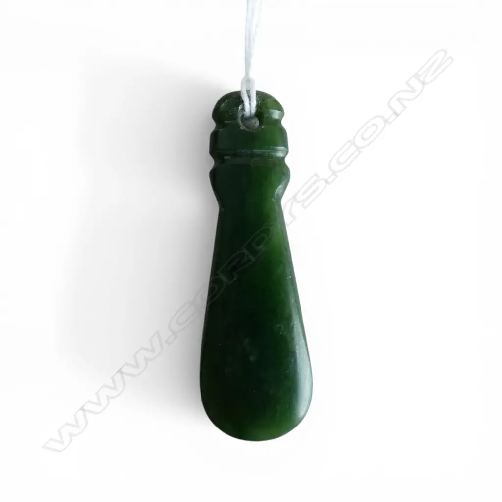 EARLY / MID 20thC POUNAMU MERE PENDANT L.70mm Image 1++