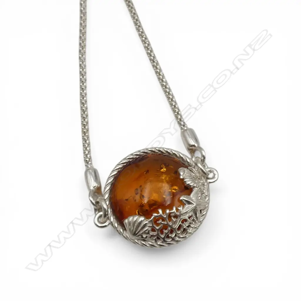 SILVER BALTIC AMBER BRACELET Image 1++