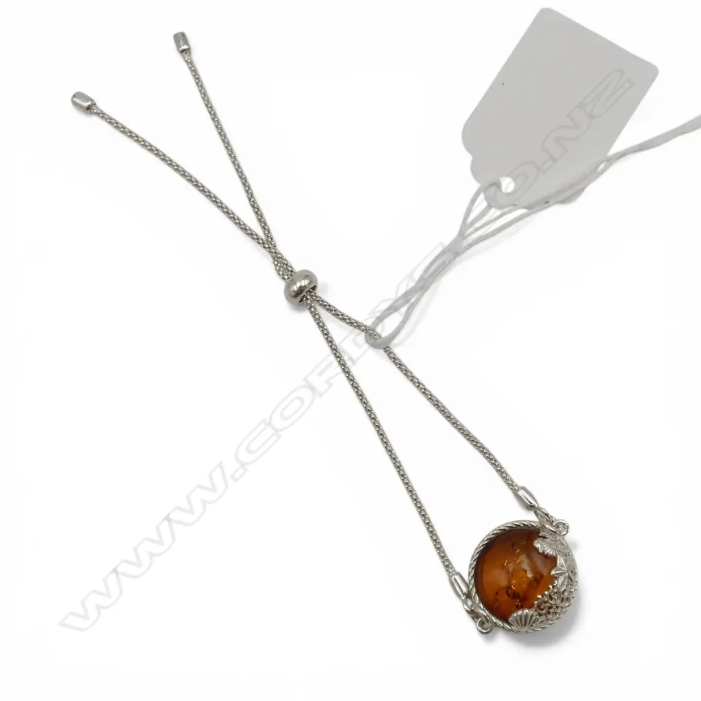 SILVER BALTIC AMBER BRACELET Image 1++