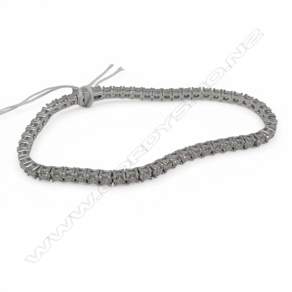 SILVER MOISSONITE TENNIS BRACELET Image 1++