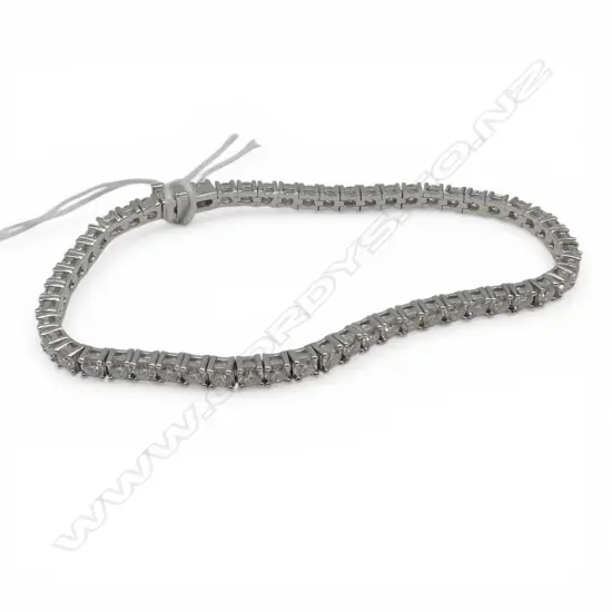 SILVER MOISSONITE TENNIS BRACELET