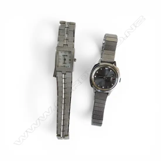 2 VINTAGE LADIES BRACELET WATCHES: SEIKO auto + other 