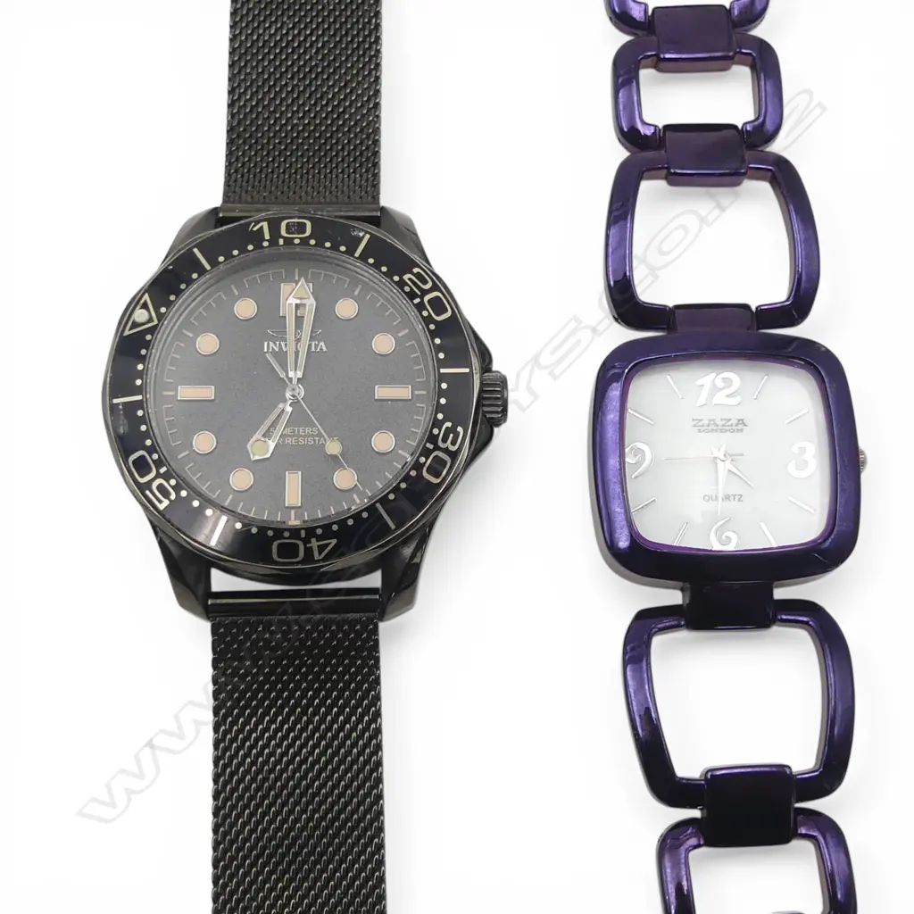 2 WRIST WATCHES; ZAZA, INVICTA Image 1++