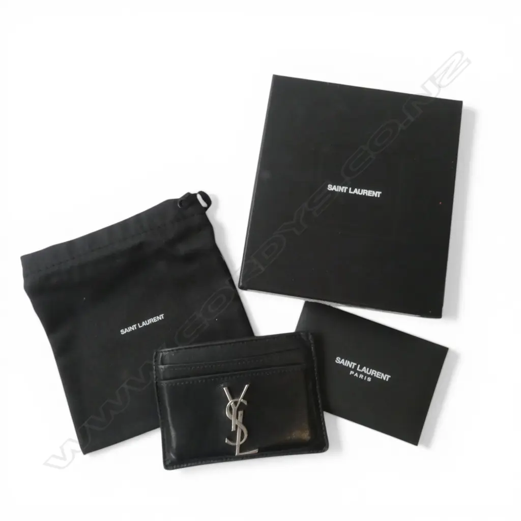 YSL YVES SAINT LAURENT CASSANDRE CARD CASE, BOXED Image 1++