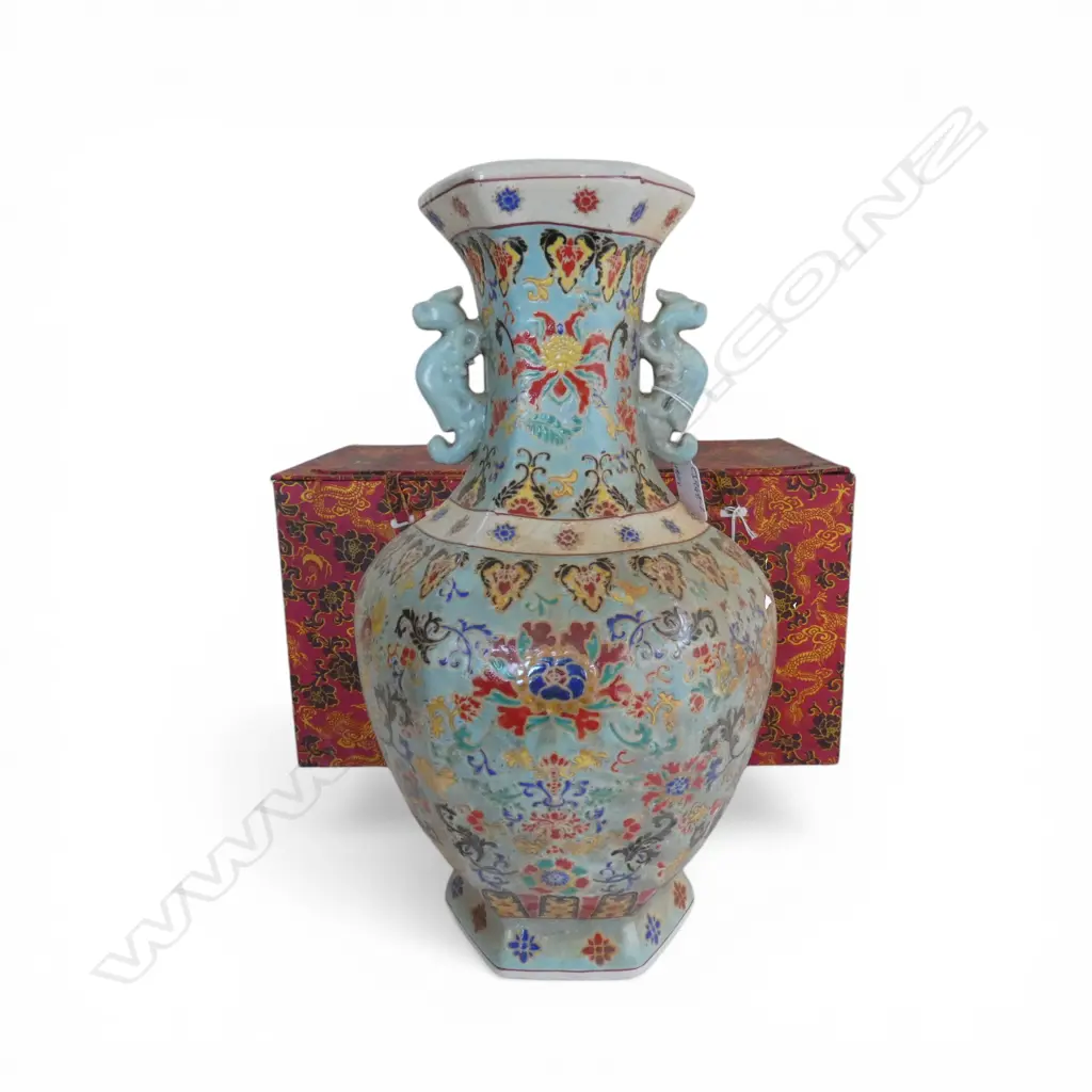 LG CHINESE FAMILLE VASE H.400mm Image 1++