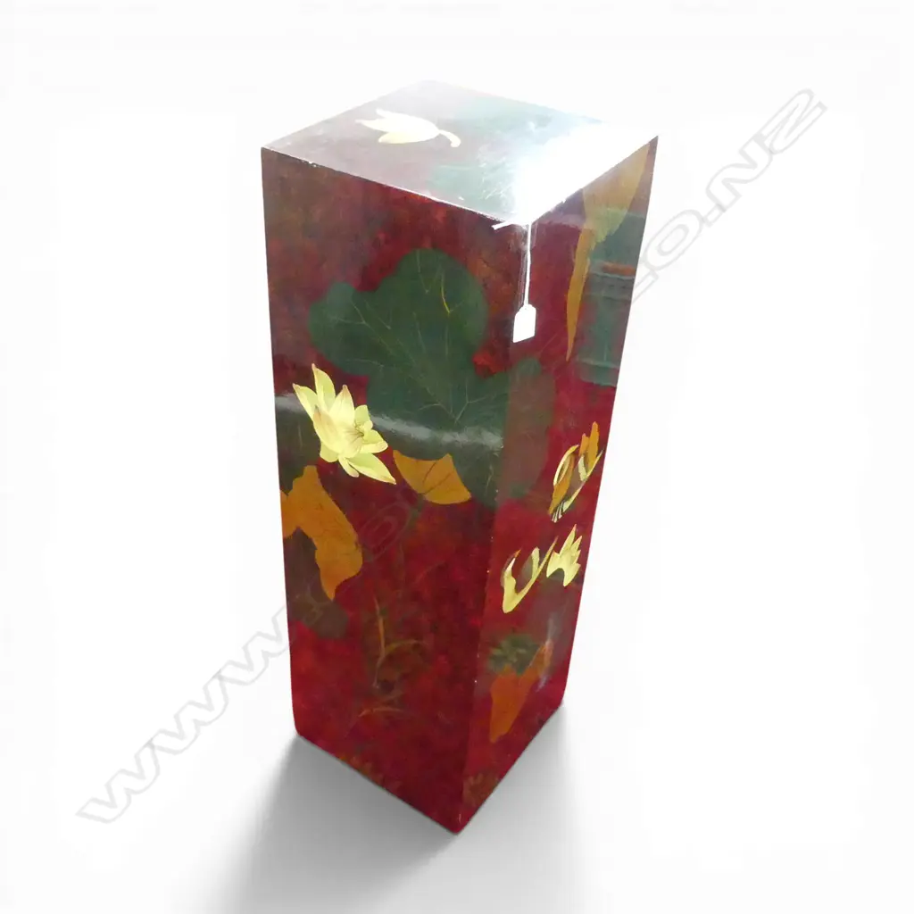 ORIENTAL LACQUERED PLINTH 300x300x915mm Image 1++